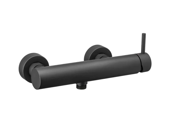 Vema Maira Black Wall Mounted Single Outlet Shower Mixer DICM0538 main product photo