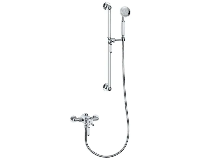 Vasca 1863 Shower Pack One - Concentric Single Outlet Shower Valve & Riser Kit - Chrome main product photo