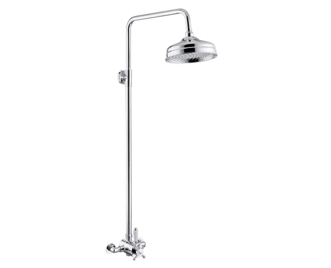 Vasca 1863 Shower Pack Two - Concentric Single Outlet Shower Valve & Overhead Kit - Chrome main product photo