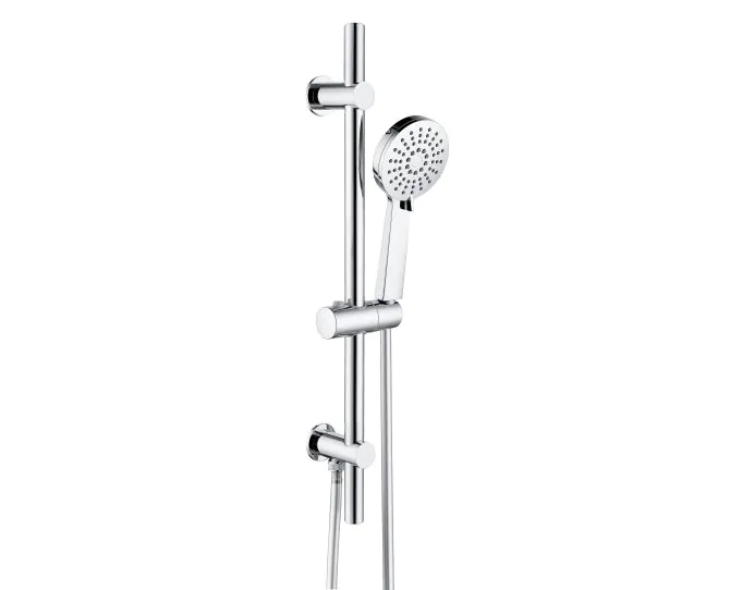 Vasca Urus Round Riser Rail Kit w/Elbow & 3 Mode Handset - Chrome main product photo