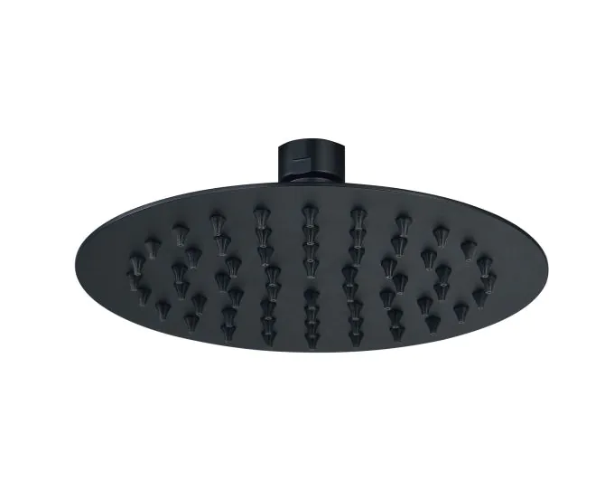 Vasca Urus 250mm Round Ultraslim Showerhead - Matt Black main product photo