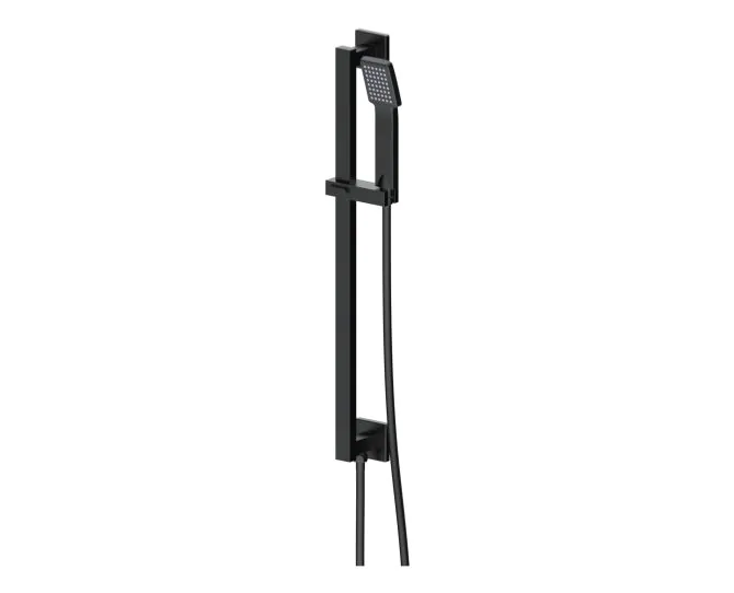 Vasca Cosmo Square Riser Rail Kit w/Elbow & Handset - Matt Black main product photo