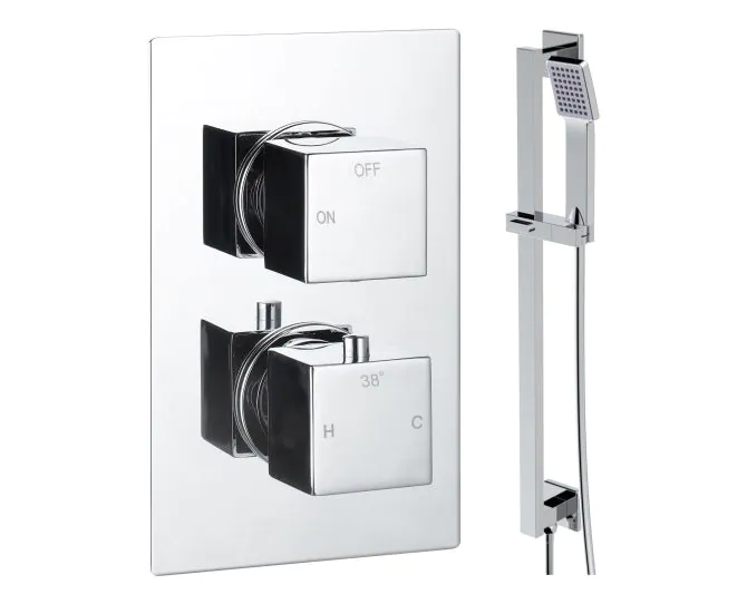 Vasca Cosmo Square Shower Valve & Kit Pack 2 - Chrome main product photo