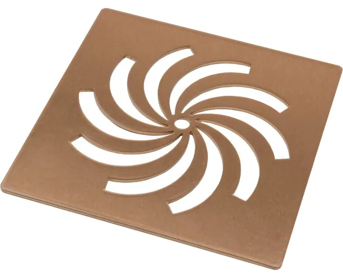 Envy Ultra-Slim Tray Waste Cover - Brushed Bronze main product photo