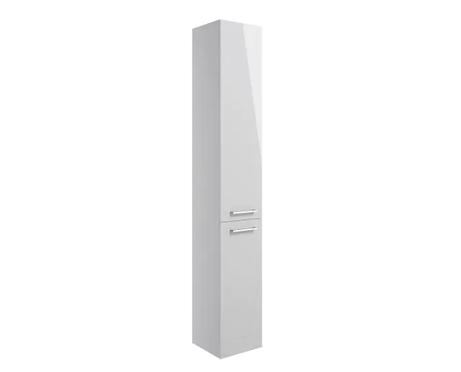 Vasca Forte 350mm Floor Standing 2 Door Tall Unit - Grey Gloss main product photo