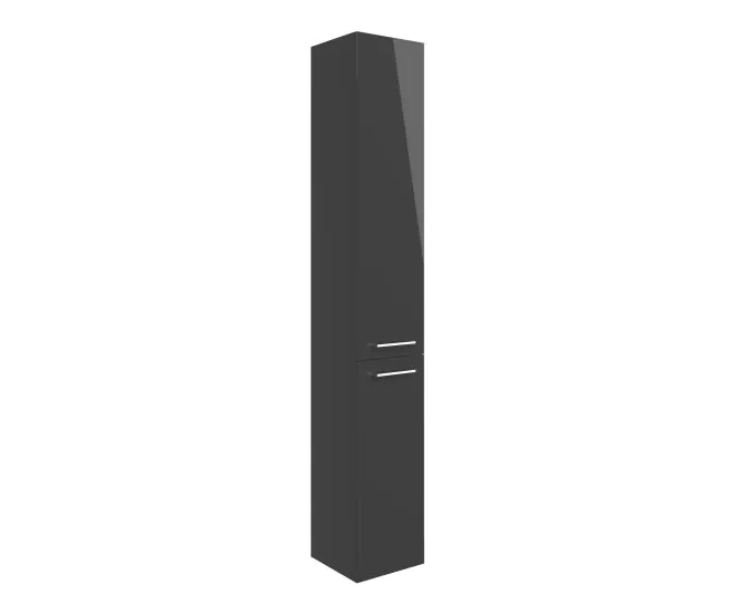 Vasca Fino 350mm Floor Standing 2 Door Tall Unit - Anthracite Gloss main product photo