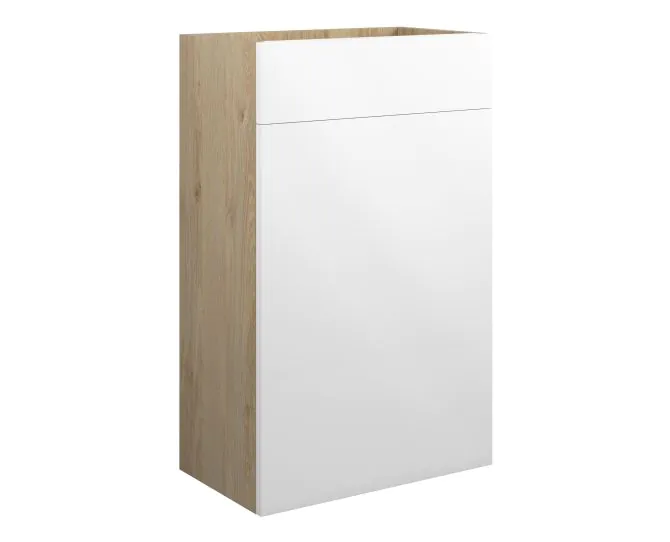 Vasca Liscio 500mm Standard WC Unit - White Gloss (Oak Cab) main product photo