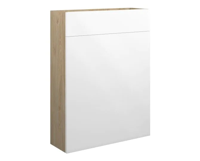 Vasca Liscio 600mm Slim WC Unit - White Gloss (Oak Cab) main product photo