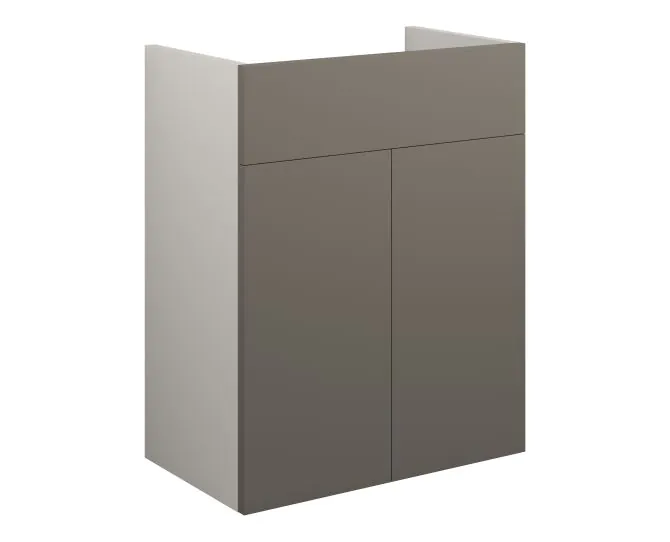Vasca Liscio 500mm Standard Basin Unit - Matt Stone (Grey Cab) main product photo