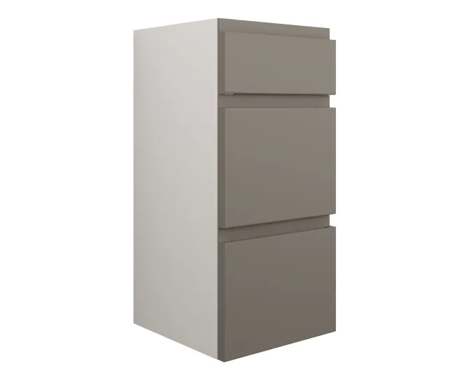 Vasca Salto 300mm Standard 3 Drawer Unit - Matt Stone (Grey Cab) main product photo