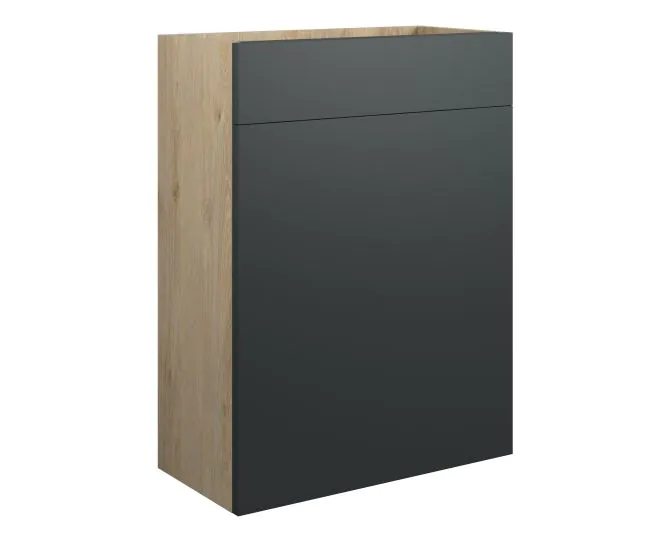 Vasca Salto 600mm Standard WC Unit - Matt Graphite Grey (Oak Cab) main product photo