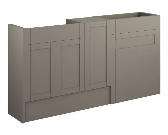 Vasca Bordo 1536mm Standard Basin WC & 1 Door Unit Pack - Matt Stone (Oak Cab) main product photo