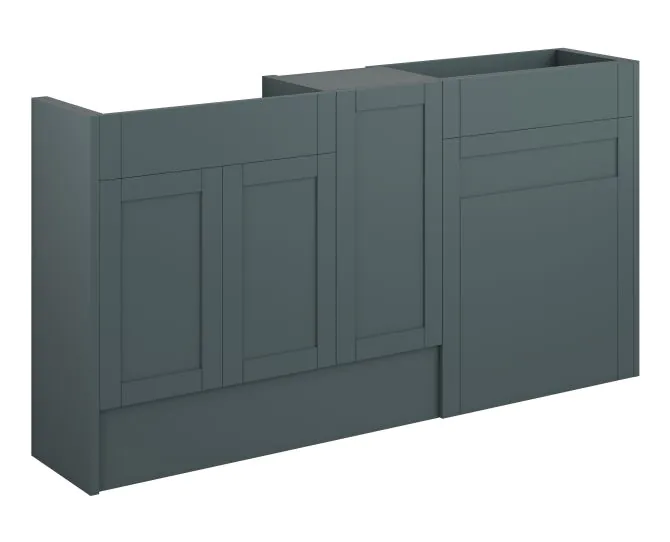 Vasca Bordo 1536mm Standard Basin WC & 1 Door Unit Pack - Matt Green Camo (Oak Cab) main product photo