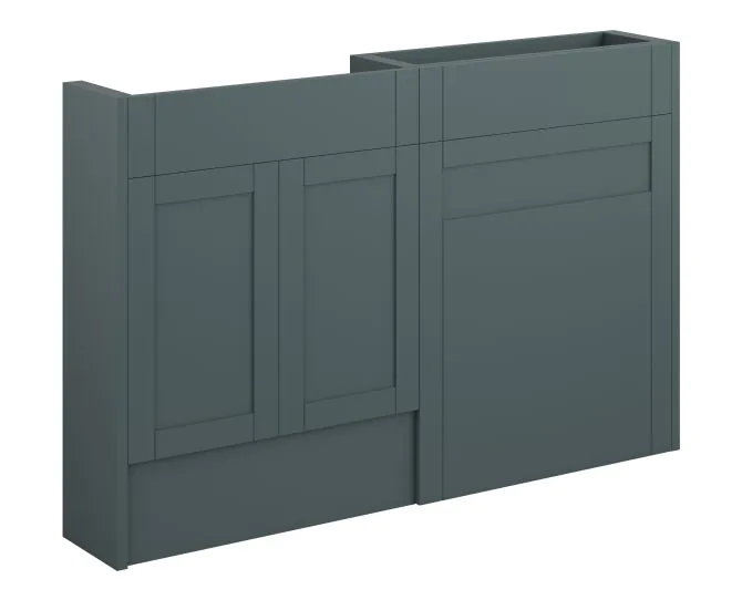 Vasca Bordo 1236mm Slim Basin & WC Unit Pack - Matt Green Camo (Oak Cab) main product photo