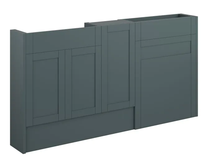 Vasca Bordo 1536mm Slim Basin WC & 1 Door Unit Pack - Matt Green Camo (Oak Cab) main product photo