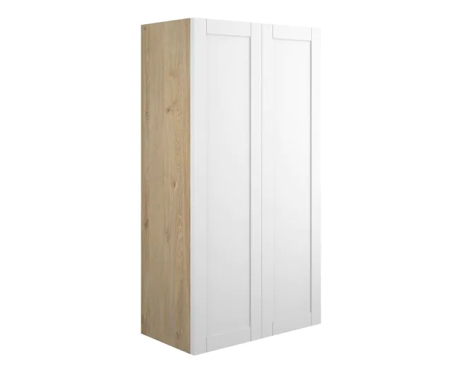 Vasca Bordo 600mm Standard 2 Door Storage Unit - Matt White (Oak Cab) main product photo