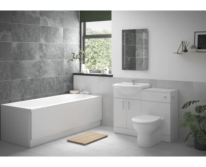 Vasca Idro Full Suite with Rimless BTW WC & Single End Bath main product photo