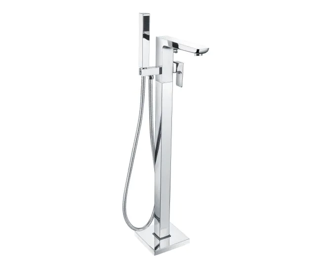 Vasca Chiara Floor Standing Bath/Shower Mixer - Chrome main product photo