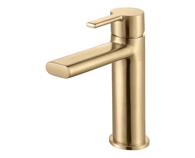 Vasca Nera Basin Mixer - Brushed Brass main product photo