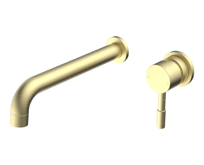 Vasca Cirocco 220mm Wall Mounted Basin Mixer - Brushed Brass main product photo