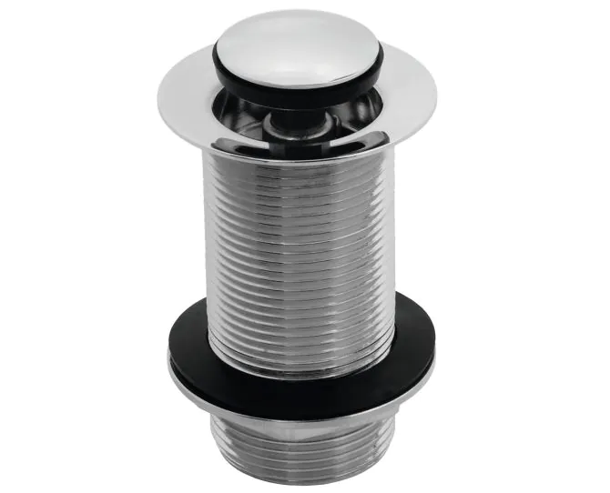 Vasca Unslotted Round Basin Waste - Chrome main product photo