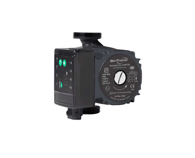 BritTherm DP15 15-60/130 Modulating Dom Heating Pump main product photo