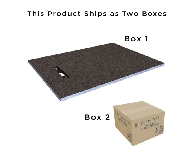 Abacus Elements Level Tray Kit - 12X9 End Linear 300 Drain EMK3-EN-1209 main product photo