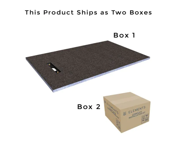 Abacus Elements Level Tray Kit - 16X9 End Linear 300 Drain EMK3-EN-1609 main product photo