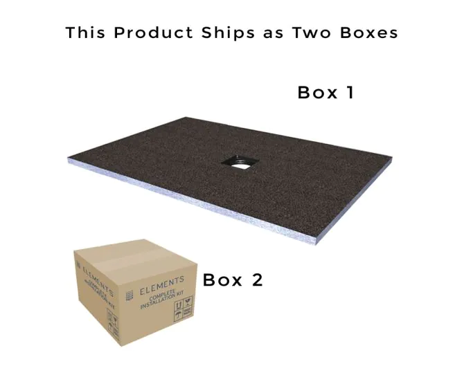 Abacus Elements Level Tray Kit - 12X9 Centre Square Drain EMKS-CE-1209 main product photo