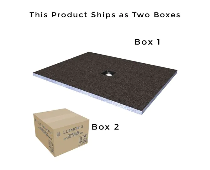 Abacus Elements Level tray Kit - 12X12 Centre Square Drain EMKS-CE-1212 main product photo