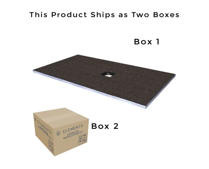 Abacus Elements Level Tray Kit - 16X9 Centre Square Drain EMKS-CE-1609 main product photo
