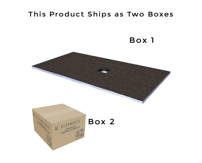 Abacus Elements Level Tray Kit - 18X9 Centre Square Drain EMKS-CE-1809 main product photo