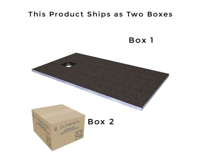 Abacus Elements Level Tray Kit - 15X8 End Square Drain EMKS-EN-1508 main product photo