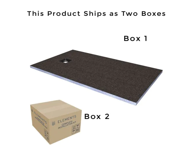 Abacus Elements Level Tray Kit - 16X9 End Square Drain EMKS-EN-1609 main product photo