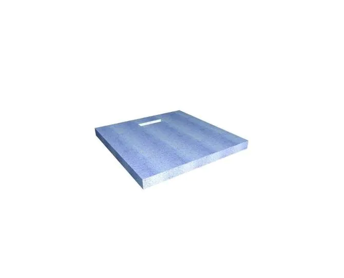 Abacus Elements Substrate Square Shower Tray With End Drain- 40mm EMSE-05-2515 main product photo