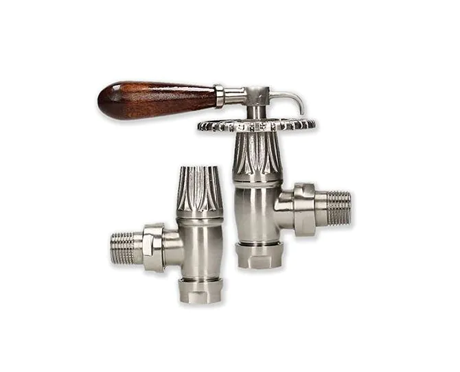 BiWorld Bentley Manual Silver Nickel & Lockshield Valve Set EV-BM15SN main product photo
