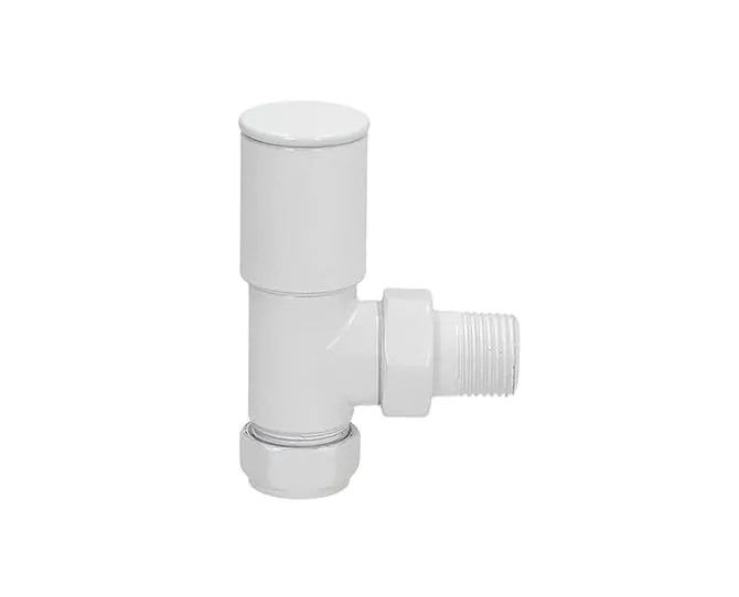 BiWorld Heavy Pattern 15mm White Angled Wheel Head Valve EV-HP15AW main product photo