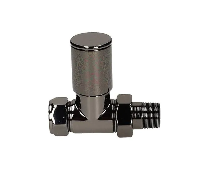 BiWorld Heavy Pattern 15mm Black Nickel Straight Wheel Head Valve EV-HP15SBN main product photo