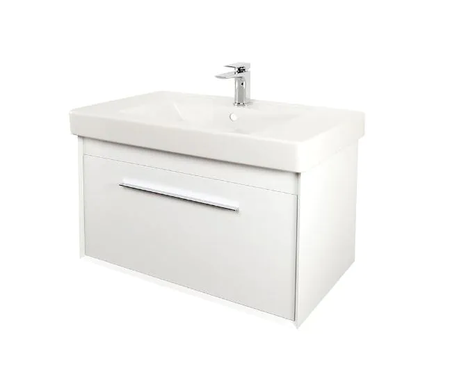 Abacus Simple 80cm Basin Vanity Unit White main product photo
