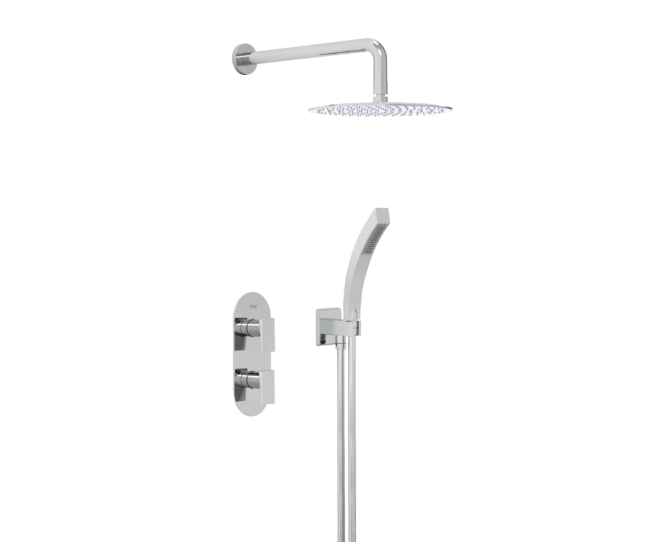 Bristan Frammento Concealed Dual Control Shower Pack 2 Chrome FRAMMENTO SHWR PK2 main product photo