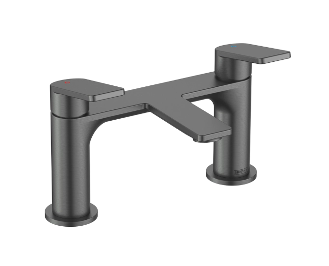 Bristan Frammento Bath Filler Gun Metal FRM BF GM main product photo