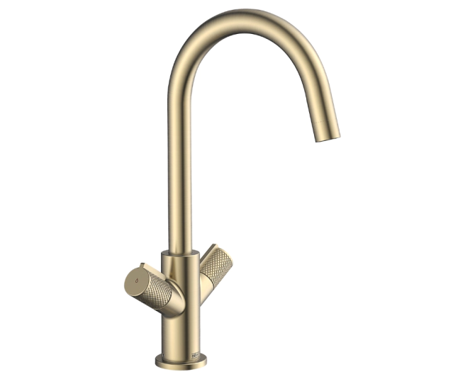 Bristan Fern Easyfit Mono Sink Mixer Brushed Brass FRN EFSNK BB main product photo