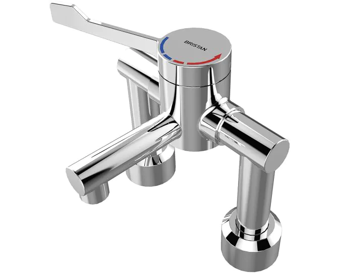 Bristan TMV3 Single Control Hospital Basin Mixer Tap H64DMT2 (1 LEFT) main product photo