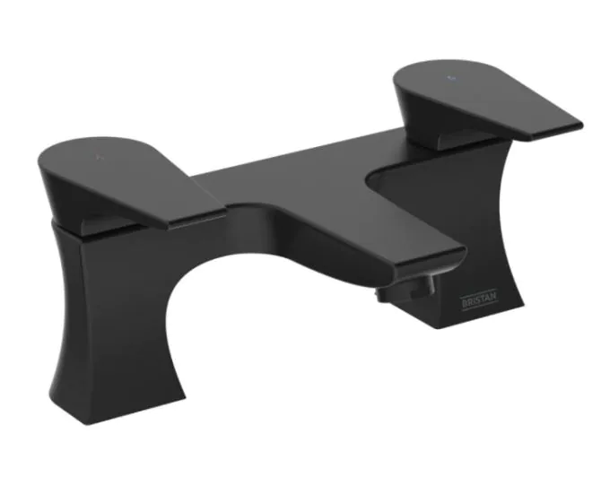 Bristan Hourglass Bath Filler Black HOU BF BLK main product photo