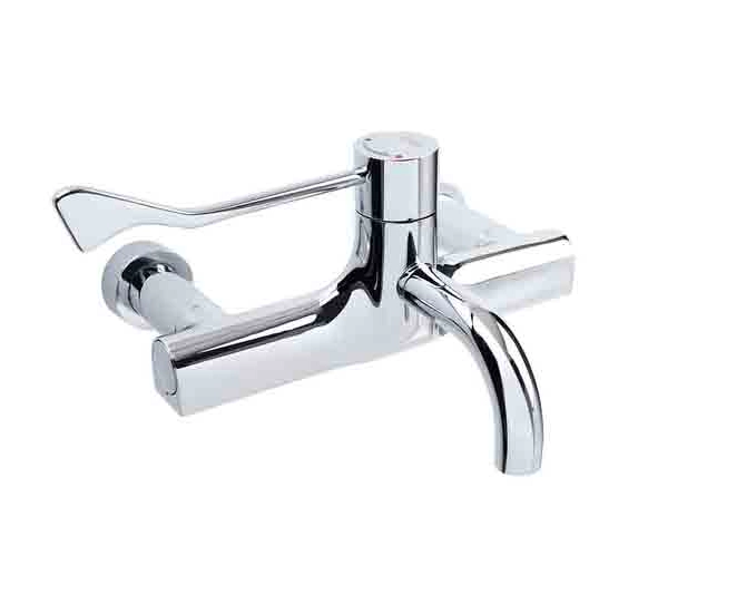 Inta Wall Mounted Lever Operated Sequential Thermostatic Tap HTMWMCP main product photo