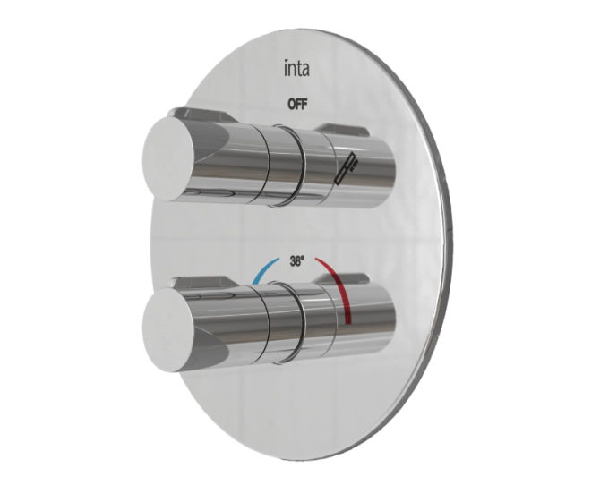 Inta Enzo Concealed Dual Outlet Thermostatic Shower Kit IX600014CP main product photo