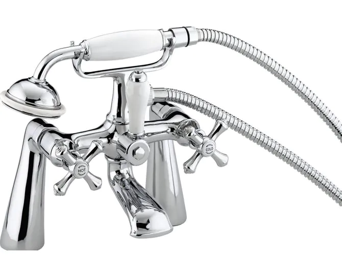 Bristan Colonial Bath Shower Mixer Chrome K BSM C main product photo