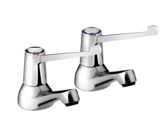 Bristan Lever Basin Taps with 6" (152mm) Levers VAL2 1/2 C 6 CD (1 LEFT) main product photo