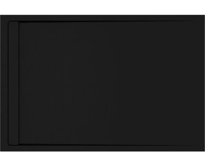 Envy 30mm Linear Slate 1400x800mm Rectangular Tray & Waste - Black main product photo