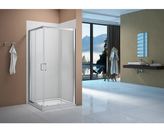Merlyn Vivid Boost 800mm Corner Entry DIEE8002 main product photo